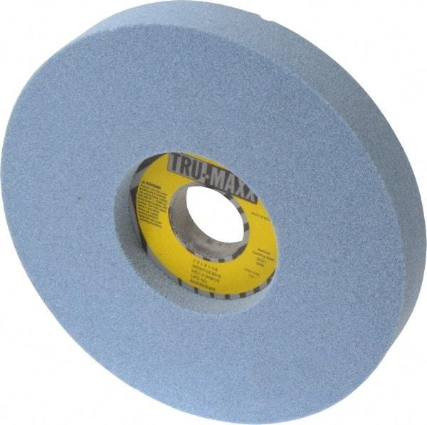 Tru-Maxx - 7" Diam x 1-1/4" Hole x 1" Thick, K Hardness, 60 Grit Surface Grinding Wheel - Ceramic, Type 5, Medium Grade, 3,600 Max RPM, Vitrified Bond, One-Side Recess - Americas Industrial Supply