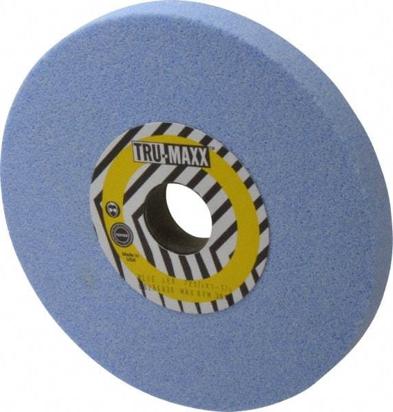 Tru-Maxx - 7" Diam x 1-1/4" Hole x 3/4" Thick, K Hardness, 46 Grit Surface Grinding Wheel - Ceramic, Type 1, Coarse Grade, 3,600 Max RPM, Vitrified Bond, No Recess - Americas Industrial Supply