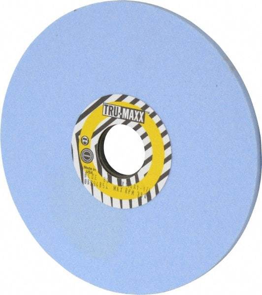 Tru-Maxx - 7" Diam x 1-1/4" Hole x 1/4" Thick, I Hardness, 80 Grit Surface Grinding Wheel - Ceramic, Type 1, Medium Grade, 3,600 Max RPM, Vitrified Bond, No Recess - Americas Industrial Supply