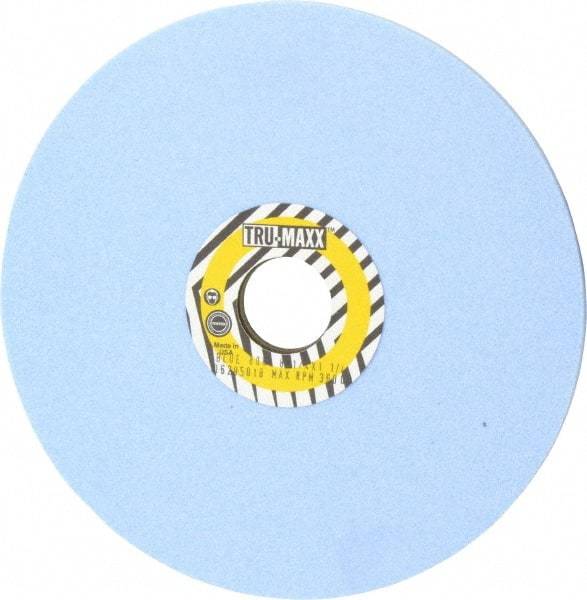 Tru-Maxx - 8" Diam x 1-1/4" Hole x 1/4" Thick, K Hardness, 80 Grit Surface Grinding Wheel - Ceramic, Type 1, Medium Grade, 3,600 Max RPM, Vitrified Bond, No Recess - Americas Industrial Supply