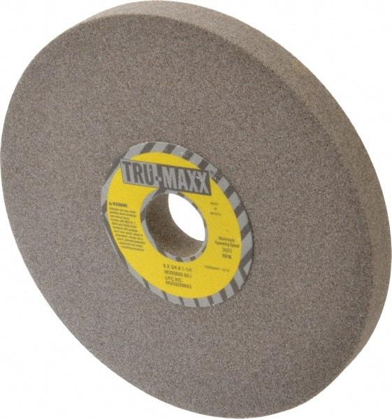 Tru-Maxx - 8" Diam x 1-1/4" Hole x 3/4" Thick, I Hardness, 60 Grit Surface Grinding Wheel - Aluminum Oxide, Type 1, Medium Grade, 3,600 Max RPM, Vitrified Bond, No Recess - Americas Industrial Supply