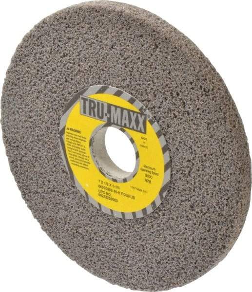 Tru-Maxx - 7" Diam x 1-1/4" Hole x 1/2" Thick, H Hardness, 46 Grit Surface Grinding Wheel - Aluminum Oxide, Type 1, Coarse Grade, 3,600 Max RPM, Vitrified Bond, No Recess - Americas Industrial Supply