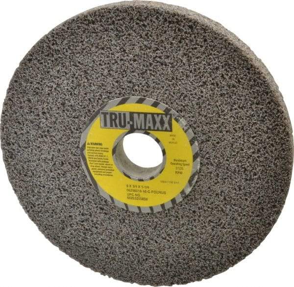 Tru-Maxx - 8" Diam x 1-1/4" Hole x 3/4" Thick, G Hardness, 46 Grit Surface Grinding Wheel - Aluminum Oxide, Type 1, Coarse Grade, 3,105 Max RPM, Vitrified Bond, No Recess - Americas Industrial Supply