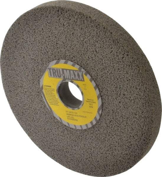 Tru-Maxx - 8" Diam x 1-1/4" Hole x 3/4" Thick, G Hardness, 60 Grit Surface Grinding Wheel - Aluminum Oxide, Type 1, Medium Grade, 3,600 Max RPM, Vitrified Bond, No Recess - Americas Industrial Supply