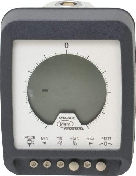 Mahr - 0 to 0.2" Range, 0.00002" Graduation, Electronic Drop Indicator - Accurate to 0.00005", English & Metric System, Digital Display - Americas Industrial Supply