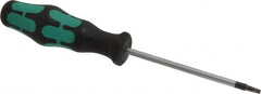 Wera - T10 Torx Driver - 3-5/32" Blade Length, 6-11/32" OAL, Ergonomic Handle - Americas Industrial Supply