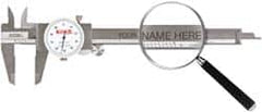 SPI - 0" to 6" Range, 0.001" Graduation, 0.1" per Revolution, Dial Caliper - White Face, 1.5748" Jaw Length - Americas Industrial Supply