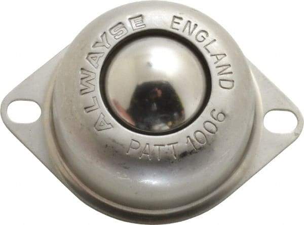 SKF - Oval, Stainless Steel Ball Transfer - 30.5mm Mount Height, 120 Lb. Capacity - Americas Industrial Supply