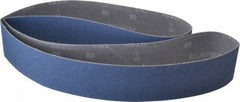 Norton - 2-1/2" Wide x 60" OAL, 80 Grit, Zirconia Alumina Abrasive Belt - Zirconia Alumina, Medium, Coated, Y Weighted Cloth Backing, Dry, Series R821 - Americas Industrial Supply
