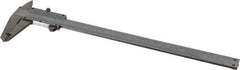 Value Collection - 0 to 8" Stainless Steel Vernier Caliper - 0.05mm Graduation, 1.9685" Jaw Depth, 0.0012" Accuracy, Includes Depth, Inside Diameter, Outside Diameter, Step - Americas Industrial Supply