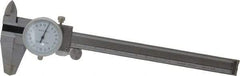 Value Collection - 0mm to 150mm Range, 0.02 mm Graduation, 2mm per Revolution, Dial Caliper - White Face, 1.57" Jaw Length - Americas Industrial Supply