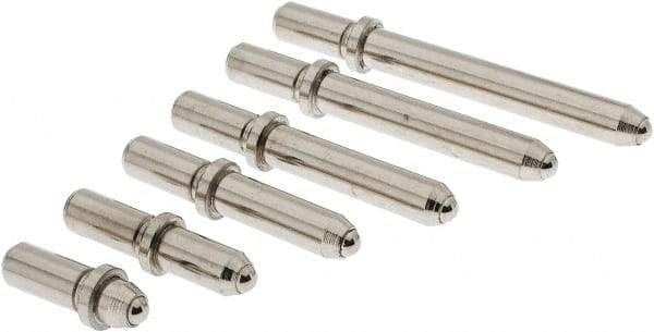 Value Collection - 6 Piece, 6 to 10 Inch Measurement Range, Bore Gage Anvil Set - For Use with Dial Bore Gages - Americas Industrial Supply