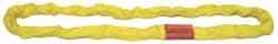 Lift-All - 4' Long x 2-1/8" Wide, 13,200 Lb Vertical Capacity, Polyester Web Sling - 10,600 Lb Choker Capacity, 1-3/8" Diam Chain, Red - Americas Industrial Supply