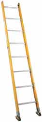 Made in USA - 8' High, Type IA Rating, Fiberglass Extension Ladder - Americas Industrial Supply