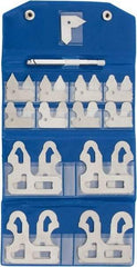 Value Collection - 25 Piece, 1/64 to 1/2 Inch Radius, Steel Radius Gage Set - Satin Chrome Coated - Americas Industrial Supply