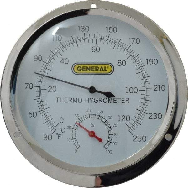 General - 30 to 250°F, Thermo-Hygrometer - Americas Industrial Supply