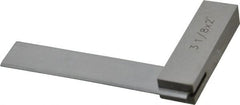 Value Collection - 3-1/8" Blade Length, 2" Base Length Steel Square - 0.0003" Accuracy, Beveled Edge - Americas Industrial Supply