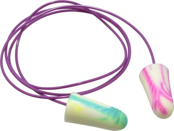 Moldex - Disposable, Corded, 33 dB, Taper End Earplugs - Bright Green, 100 Pairs - Americas Industrial Supply