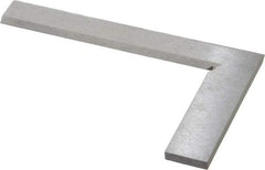 Value Collection - 5" Blade Length, 3" Base Length Steel Square - 0.0013" Accuracy, Beveled Edge - Americas Industrial Supply
