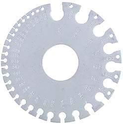 Starrett - 0.005 to 0.325 Inch Range, Steel Wire and Sheet Metal Gage - Use with Nonferrous Metals - Americas Industrial Supply
