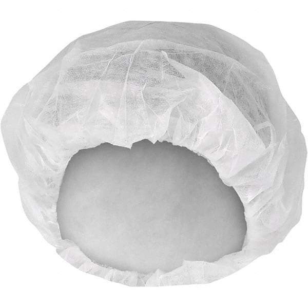 KleenGuard - Size M, 21 Inch Diameter Bouffant Cap - White, Polypropylene, Approved By ANSI/ISEA 101-1996, ISO Class 8 - Americas Industrial Supply