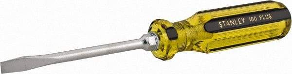 Stanley - Standard Slotted Screwdriver - Round Shank, Acetate Handle - Americas Industrial Supply