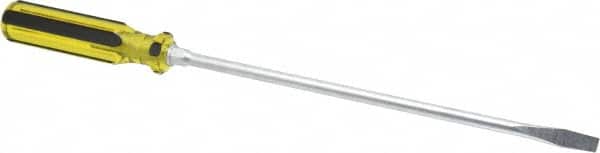 Stanley - Standard Slotted Screwdriver - Round Shank, Acetate Handle - Americas Industrial Supply