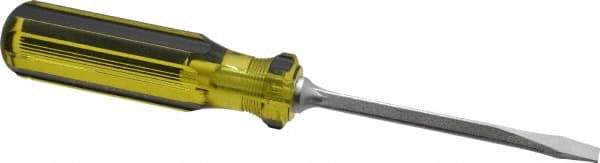 Stanley - Standard Slotted Screwdriver - Square Shank, Acetate Handle - Americas Industrial Supply