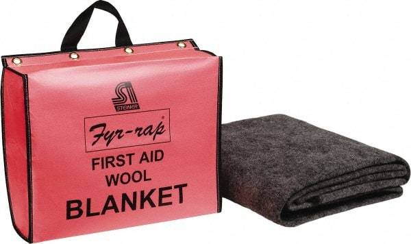 Steiner - Wool Fire Blanket - 7 Ft. Long x 62 Inch Wide, Comes in Tote Bag - Americas Industrial Supply