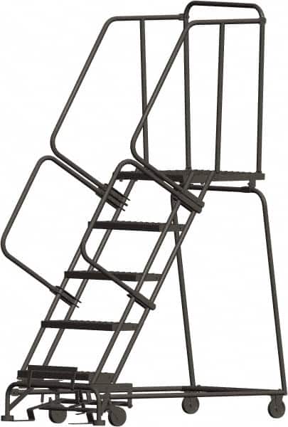 Ballymore - Rolling & Wall Mounted Ladders & Platforms Type: Rolling Warehouse Ladder Style: Rolling Safety Ladder - Americas Industrial Supply