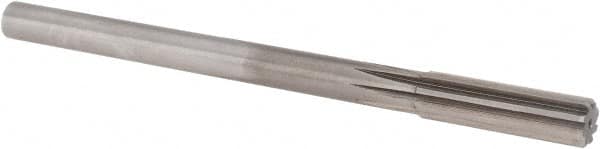Alvord Polk - 5/8" High Speed Steel 8 Flute Chucking Reamer - Straight Flute, 9/16" Straight Shank, 2-1/4" Flute Length, 9" OAL - Americas Industrial Supply