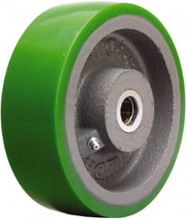 Hamilton - 6 Inch Diameter x 2 Inch Wide, Polyurethane on Cast Iron Caster Wheel - 1,200 Lb. Capacity, 2-1/4 Inch Hub Length, 3/4 Inch Axle Diameter, Straight Roller Bearing - Americas Industrial Supply