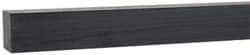 Made in USA - 4 Ft. Long x 3/4 Inch Wide x 3/4 Inch High, Acetal, Square Plastic Bar - Porosity Free, Black - Americas Industrial Supply
