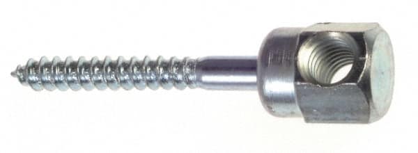 ITW Buildex - 3/8" Zinc-Plated Steel Horizontal (Cross Drilled) Mount Threaded Rod Anchor - 5/8" Diam x 2-1/2" Long, 2,249 Lb Ultimate Pullout, For Use with Wood - Americas Industrial Supply