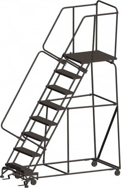 Ballymore - Rolling & Wall Mounted Ladders & Platforms Type: Rolling Warehouse Ladder Style: Rolling Safety Ladder - Americas Industrial Supply