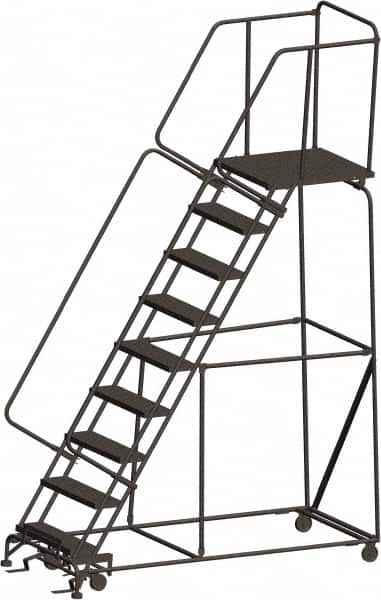 Ballymore - Rolling & Wall Mounted Ladders & Platforms Type: Rolling Warehouse Ladder Style: Rolling Safety Ladder - Americas Industrial Supply