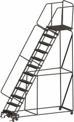 Ballymore - Rolling & Wall Mounted Ladders & Platforms Type: Rolling Warehouse Ladder Style: Rolling Safety Ladder - Americas Industrial Supply