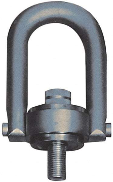 Jergens - 550 Lb Load Capacity Safety Engineered Center Pull Hoist Ring - 5 Ft/Lb Torque, 1/4 - 20 Thread, Alloy Steel - Americas Industrial Supply