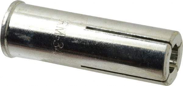 Red Head - 1" Diam, 1" Drill, 1-1/4" Min Embedment Drop-In Concrete Anchor - Grade 3 Steel, Zinc-Plated Finish, Flange Head, Slotted Drive, 1-1/4" Thread Length - Americas Industrial Supply