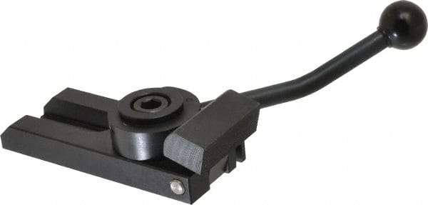 Gibraltar - 1/2-13 Stud, Extended Base, Steel Cam Action Clamp - 4-3/4" Base Len x 1-1/2" Base Height, 7-1/2" Len with Handle x 2-1/2" Height with Handle x 1-7/8" Overall Width, 5/32" Projection from Base - Americas Industrial Supply
