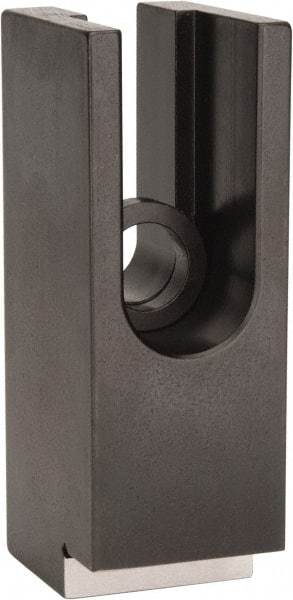 Mitee-Bite - 1-1/2" Wide x 2" High, Stepped, U Shaped Strap Clamp - 1.82" Travel, 4.21" OAL, 1.378" Tapered Height, 1.82" Slot Length - Americas Industrial Supply