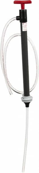 Made in USA - 9/16" Outlet, PVC Hand Operated Transfer Pump - 8 oz per Stroke, For Sanitary - Americas Industrial Supply