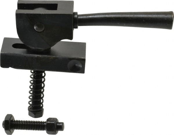 Value Collection - 3/8-16 Tap Size, Steel Strap Clamp Assembly - Center Cam, 5/8" Strap Thickness, 3/4" Travel, 3" Strap Len, 1-1/4" Strap Width - Americas Industrial Supply