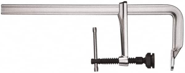 Bessey - 5-1/2" Deep Throat, 20" Max Capacity, Standard Sliding Arm Clamp - 2,800 Lb Clamping Pressure, 0.775" Spindle Diam - Americas Industrial Supply