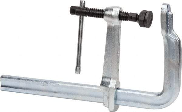 Bessey - 7" Deep Throat, 12" Max Capacity, Standard Sliding Arm Clamp - 4,880 Lb Clamping Pressure, 0.85" Spindle Diam - Americas Industrial Supply