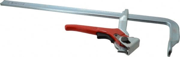 Bessey - 4-3/4" Deep Throat, 20" Max Capacity, Standard Sliding Arm Clamp - 1,200 Lb Clamping Pressure - Americas Industrial Supply