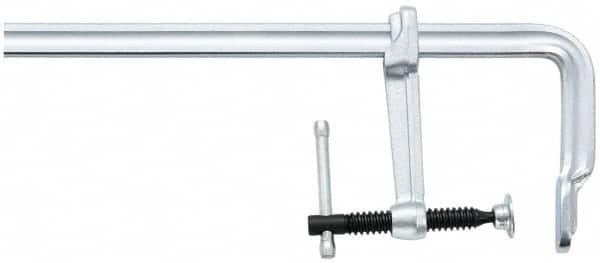 Bessey - 7" Deep Throat, 18" Max Capacity, Standard Sliding Arm Clamp - 4,880 Lb Clamping Pressure, 0.85" Spindle Diam - Americas Industrial Supply