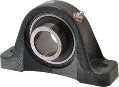 Browning - 1-7/16" ID, 7-1/4" OAL x 4-3/16" OAH Pillow Block - 4,467 Lb Static Cap, 7,340 Lb Dyn Cap, 5-17/32" Btw Mnt Hole Ctrs, 2-1/8" Base-to-Ctr Ht, Cast Iron - Americas Industrial Supply