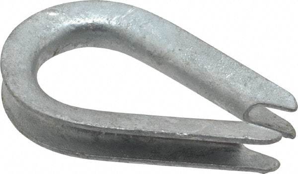 Value Collection - 1/8" Wire Rope Thimble Clip - Steel, Galvanized - Americas Industrial Supply