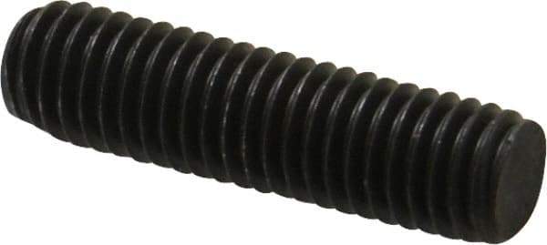 Value Collection - M8x1.25 30mm OAL Fully Threaded Stud - Carbon Steel, Plain Finish, Metric - Americas Industrial Supply